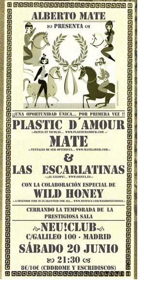 Alberto Mate plays Plastic D'Amour, Mate y Las Escarlatinas en una noche especial